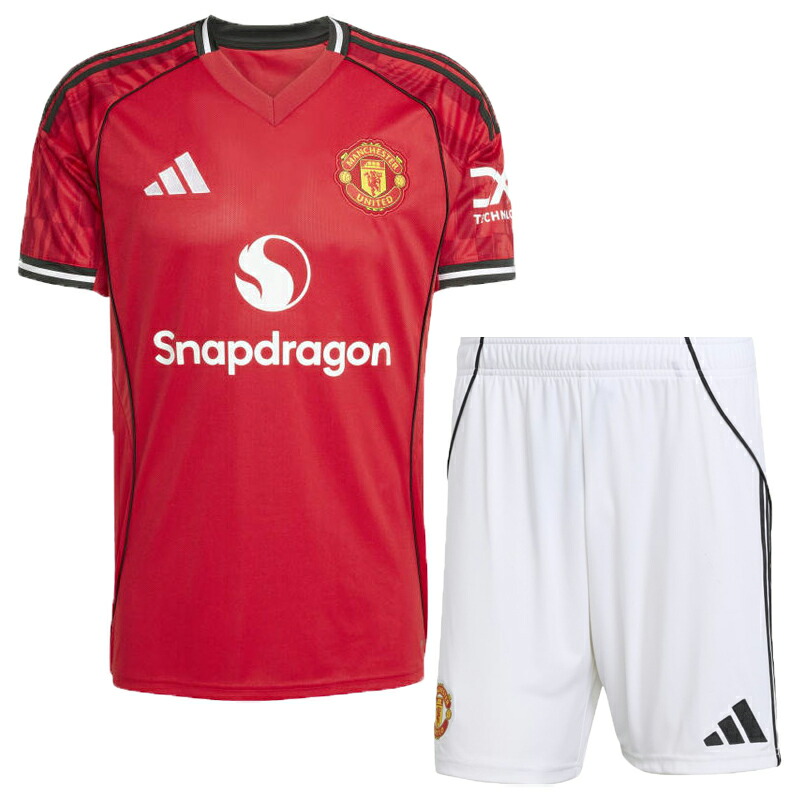 adidas アディダス 25/26 マンチェスター・ユナイテッド HOME レプリカユニフォーム & ショーツ krp08-ji7428 krp09-ji7430 上下セット レプリカシャツ 海外
