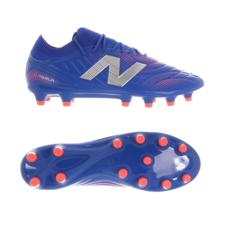 New Balance ニュー平衡にするTEKELA PRO HG V5 BLUE ST2HLMP52E 特価 蹴球用 スパイク 広広とした 幅ひろい レアルスポーツ