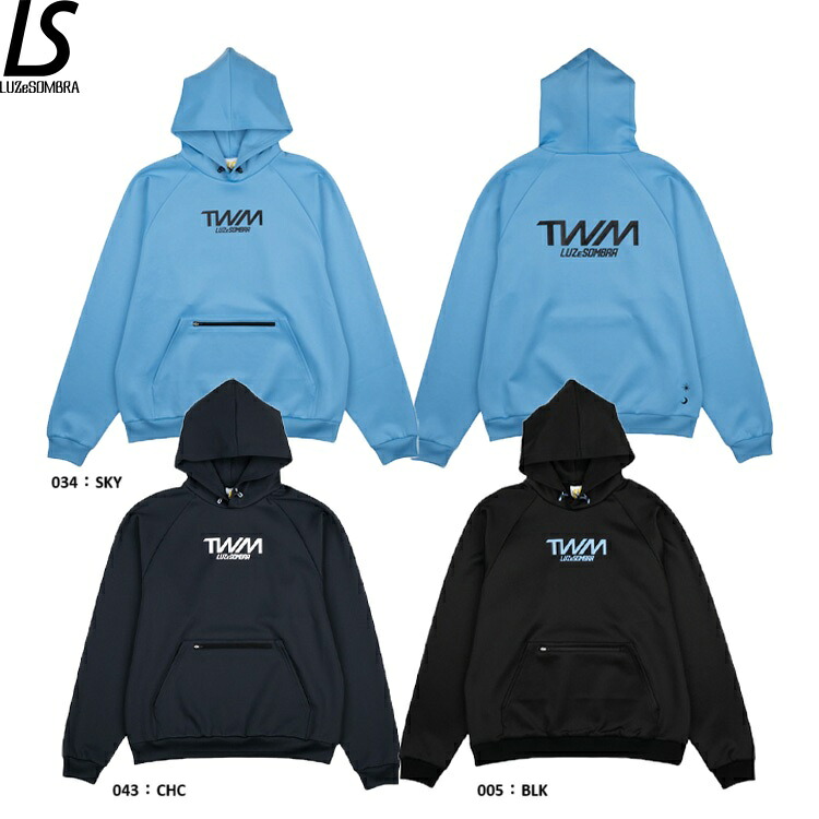 LUZeSOMBRA ルースイソンブラ TWM TECH SWEAT PARKA 25FW l1252169 スウェットパーカー フーディ プルパーカー 蹴球御召しもの フットサル 特価