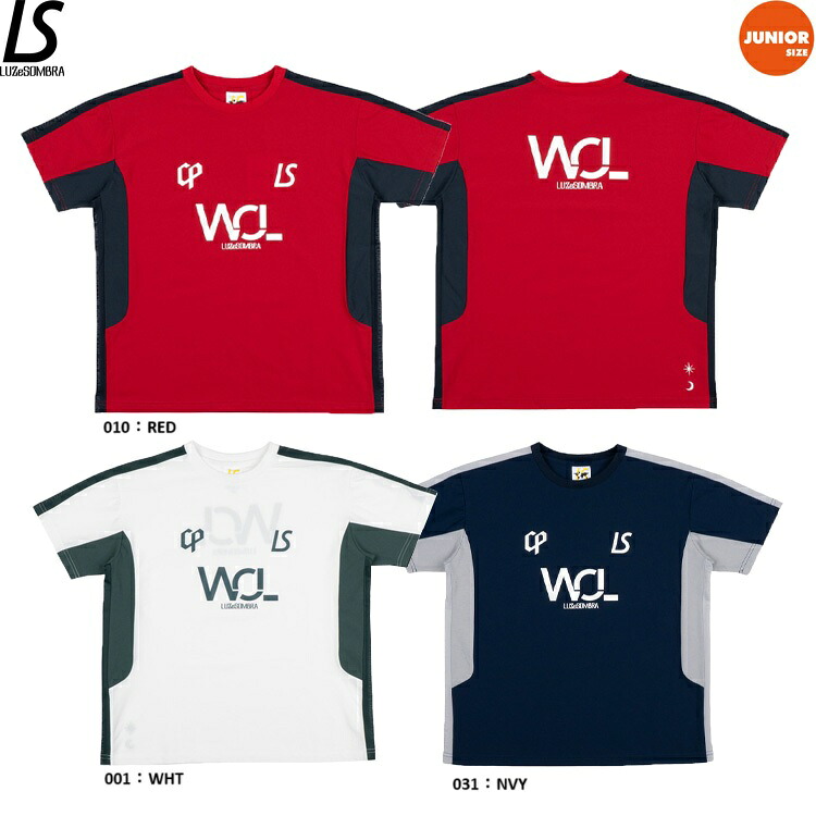 LUZeSOMBRA ルースイソンブラ CP W.O.L DRY LINE PRA SHIRT 25FW l2252003 プラシャツ サッカーウエア プラクティスシャツ 半袖 トレーニング ジュニア用 特価