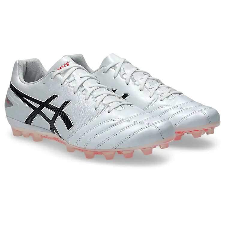 《かざり付ける箱皆無での送りとどける》asics アシックス DS LIGHT PRO AG WHITE/FLASH RED 1103A096 107 特価 蹴球スパイク 人工芝用 生まれながらなめし革 カンガルー