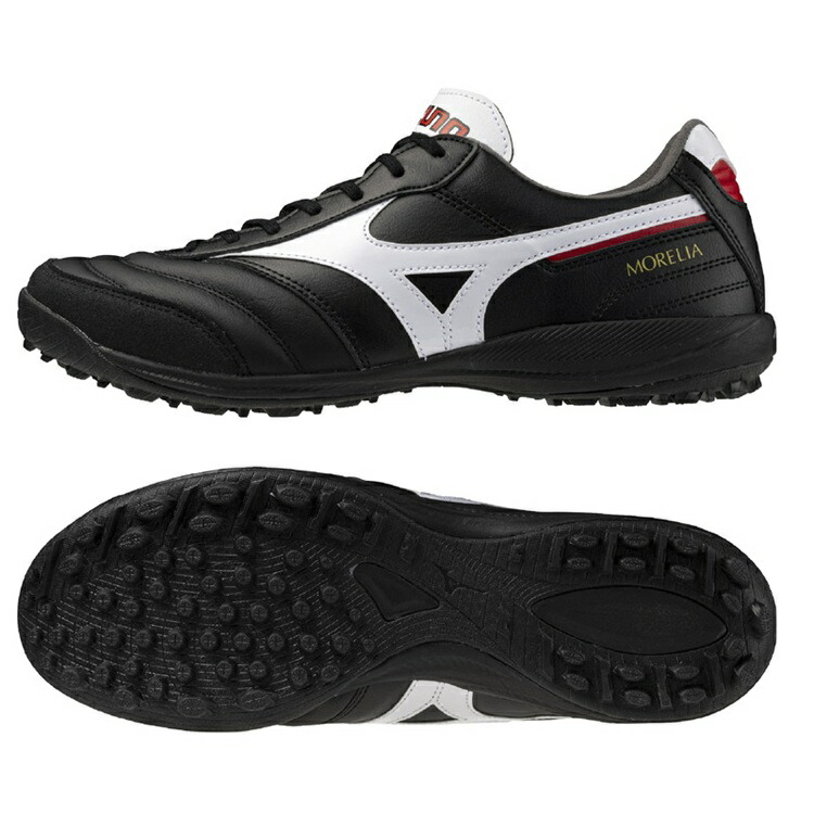 美品【ミズノ】（26.5）フットサルシューズ モレリアTF 01GB160001 MIZUNO モレリア TF ブラック×ホワイト 【MIZUNO|ミズノ
