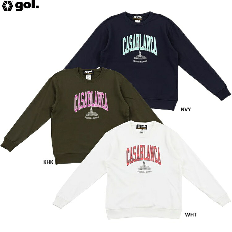 gol. ゴル スウェットシャツ＜カサブランカ＞ 25AW g593-027 クルー スウェット トレーナー サッカー 長袖 特価
