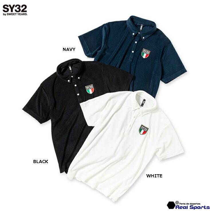 SY32 by SWEET YEARS ｴｽﾜｲｻｰﾃｨﾄｩｰ ﾊﾞｲ ｽｳｨｰﾄｲﾔｰｽﾞ 23SS ITALY WAPPEN PILE POLO 13025 パイルポロ スポーツシャツ 特価