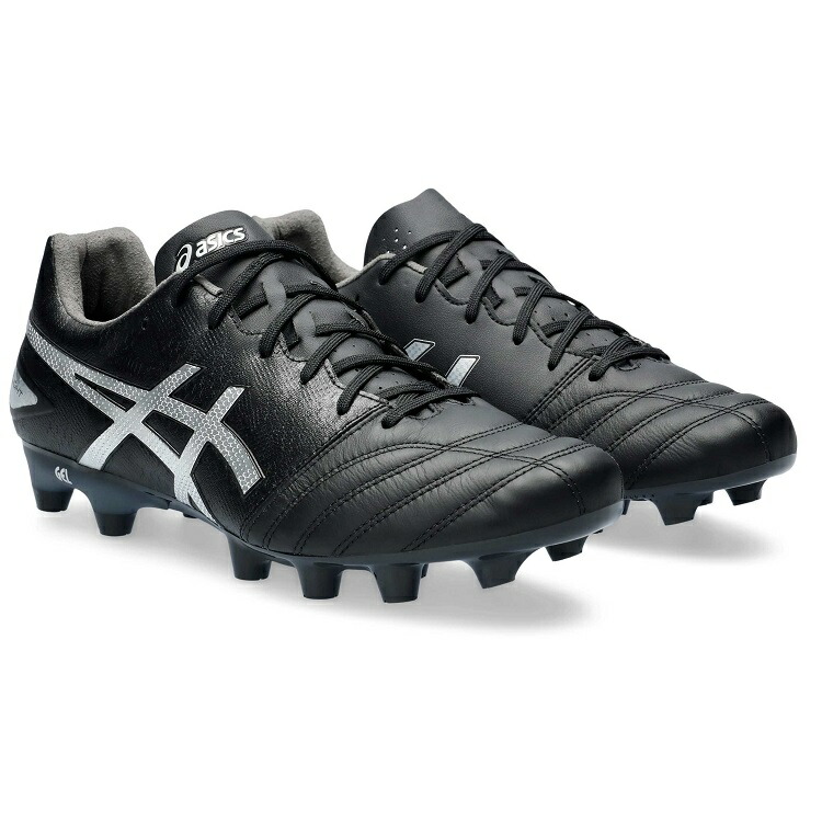 【asics アシックス】DS LIGHT PRO BLACK/PURE SILVER 1103A095 001 特価 蹴球用 スパイク 生まれながらなめし革 カンガルー レアルスポーツ