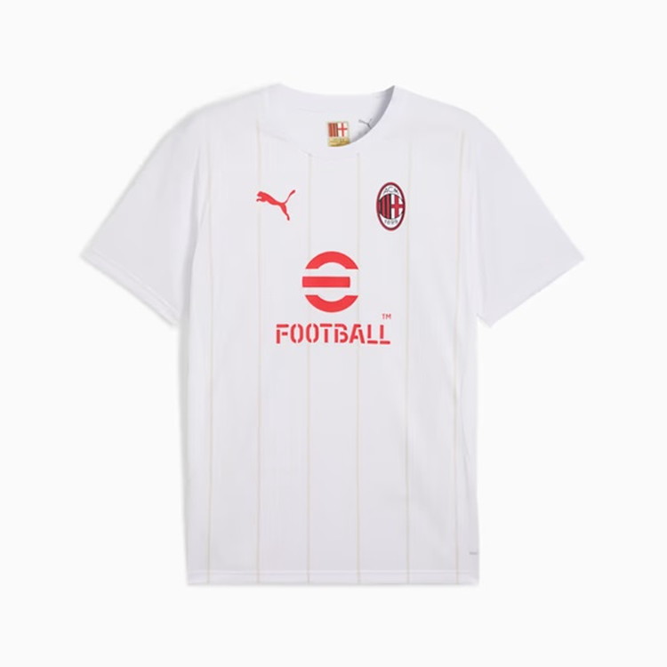 最終値下げ！ACミラン Puma シャツ ホワイト未使用 PUMA ACミラン 20/21 トレーニング シャツ 半袖(ホワイト
