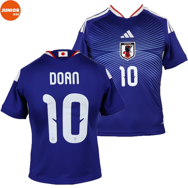 キッズ #10 堂安律 アディダス サッカー日本代表 2026 ホーム レプリカ ユニフォーム adidas uv719 jz9688 半袖 ゲームシャツ 子供用 青|レアルスポーツ店
