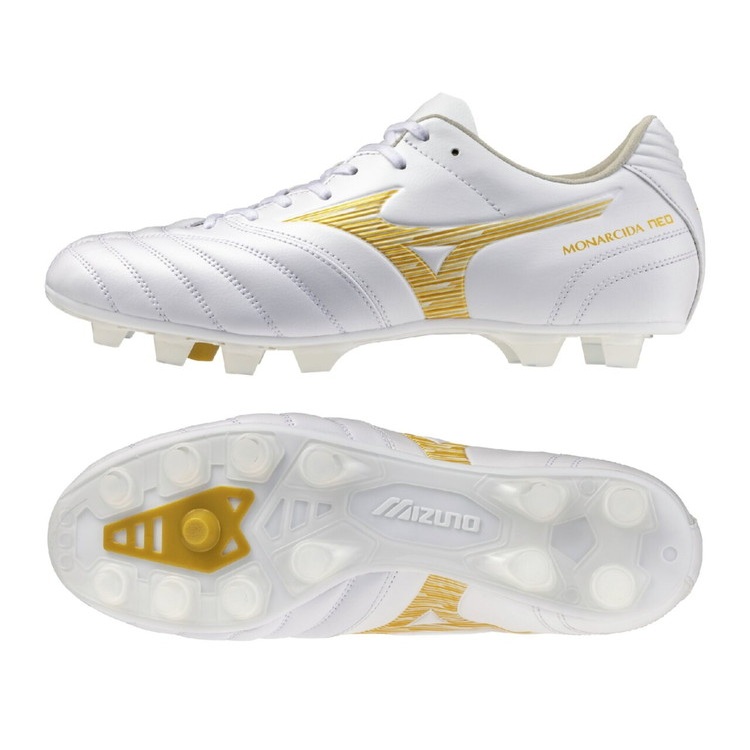 MIZUNO ミズノ モナルシーダ ネオ 3 WIDE PRO P1GA262350 白いこと×ゴールド BRIGHT GOLD PACK 蹴球用 スパイク 広広とした レアルスポーツ