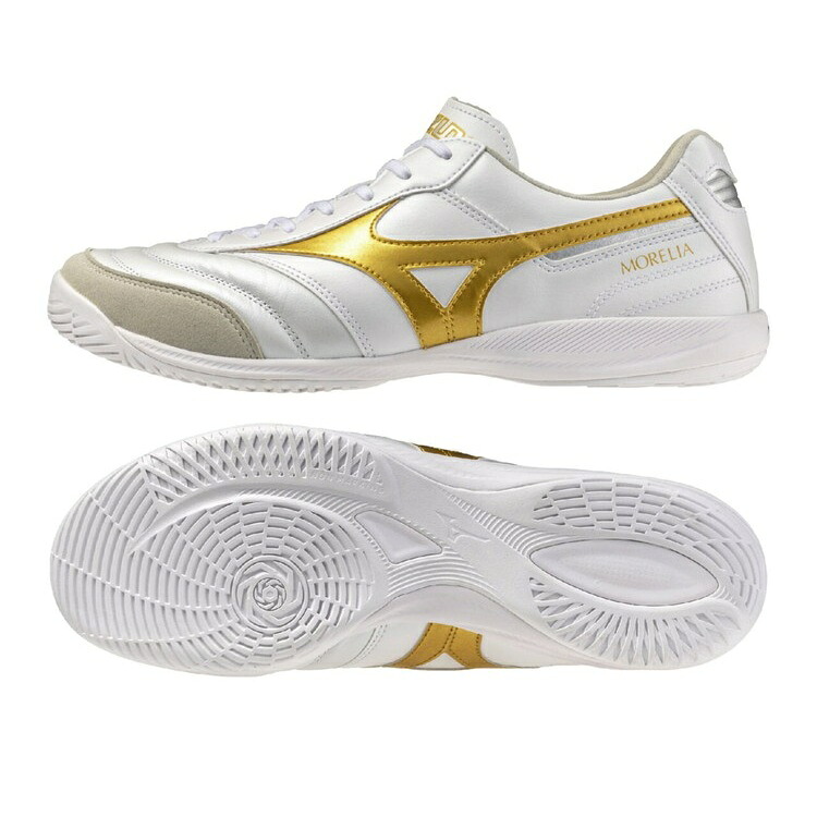 MIZUNO ミズノ モレリア サラ ELITE IN スーパーホワイトパール×ゴールド Q1GA261250 BRIGHT GOLD PACK フットサルシューズ インドア 体育館 レアルスポーツ 11,816円