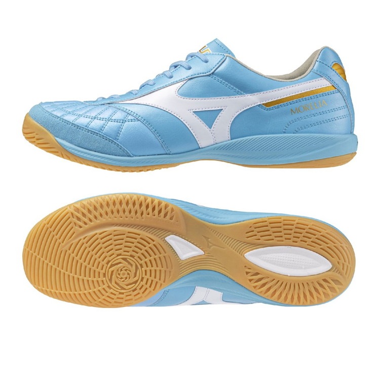MIZUNO ミズノ モレリア サラ JAPAN IN ユニティスカイブルー Q1GA260225 UNITY SKY PACK フットサルシューズ インドア 体育館 レアルスポーツ｜レアルスポーツ店