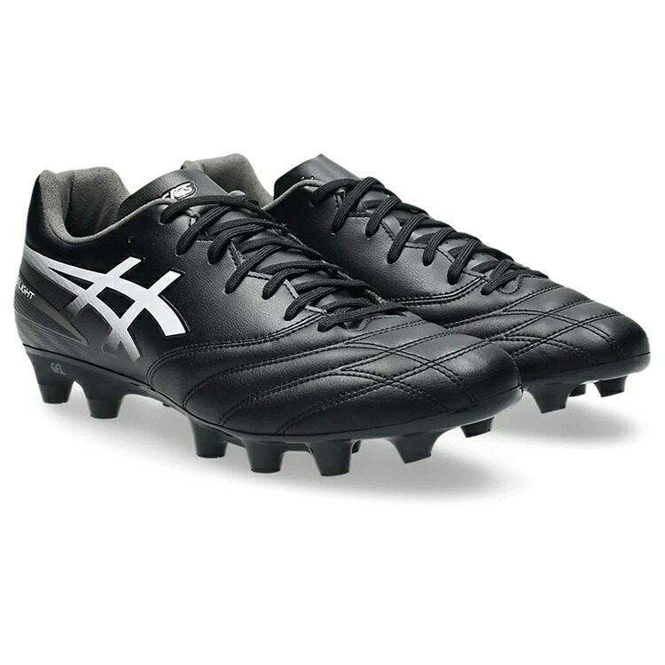 asics アシックス DS LIGHT ADVANCE BLACK/WHITE 1103A125 001 サッカー スパイク ワイド 幅広 土 人工芝|レアルスポーツ店
