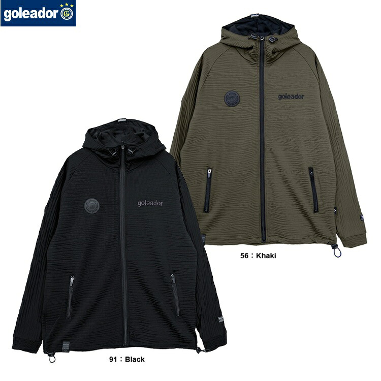 goleador ゴレアドール waveナイロン伸ばすこと ボンネットZIP上衣 26SS gd223 パーカー ジップフーディ 当たること冷感
