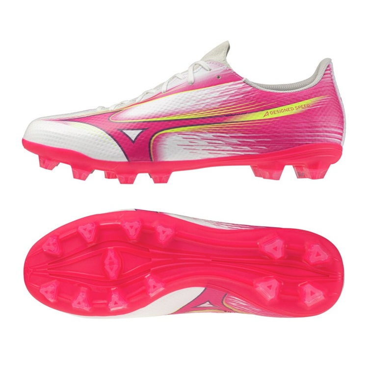 MIZUNO ミズノ ミズノアルファ 3 SELECT 白いこと×サクラ色 P1GA266564 BLAZING FLAIR PACK  蹴球スパイク レアルスポーツ