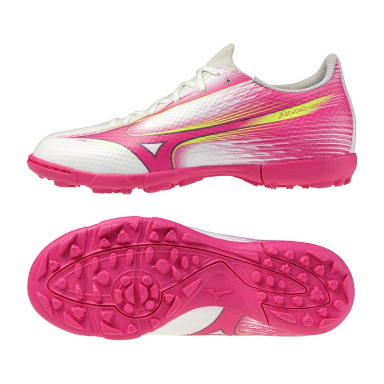 MIZUNO ミズノ ミズノアルファ 3 SELECT Jr AS ホワイト×ピンク P1GE266564 BLAZING FLAIR PACK ジュニア サッカー用 トレシュー 人工芝 土 5,139円