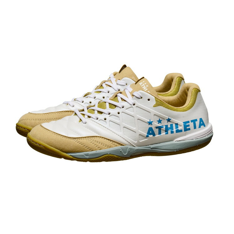 ATHLETA アスレタ フットサルシューズ Teo ID ホワイト 26SS 11021-18 インドア サルシュー 屋内シューズ 人工芝 体育館 サッカー フットサル