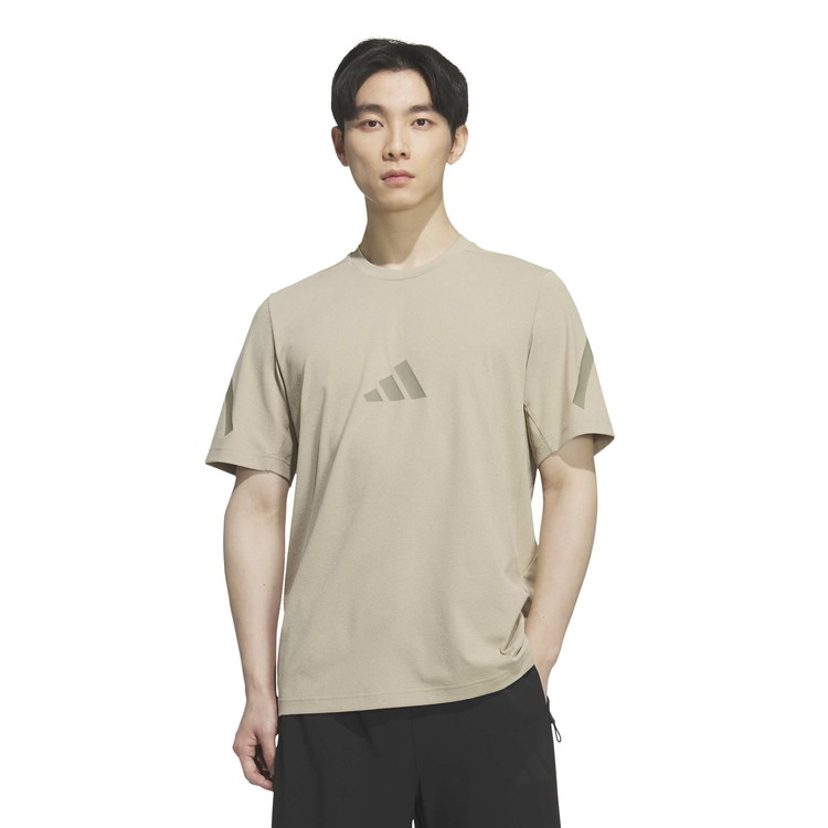 adidas アディダス M ZNE CARAT Tシャツ ワンダーカーゴ 26SS m9557-kg7406 半袖 トップス メンズ ベージュ