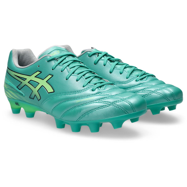 asics アシックス DS LIGHT PRO WIDE AURORA GREEN/ILLUMINATE GREEN 1103A122 300 蹴球用 スパイク 広広とした 幅ひろい 土 人工芝