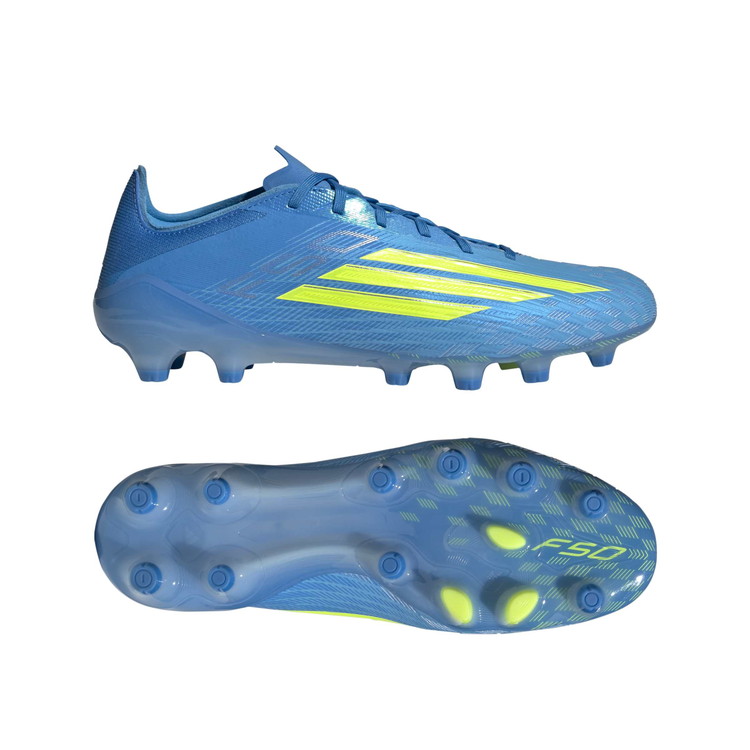 adidas アディダス F50 PRO HG/AG JAPAN ルシッドレイブルー JR9604 ICE COLD PRECISION PACK 特価 サッカー用 スパイク 土用 人工芝用｜レアルスポーツ店