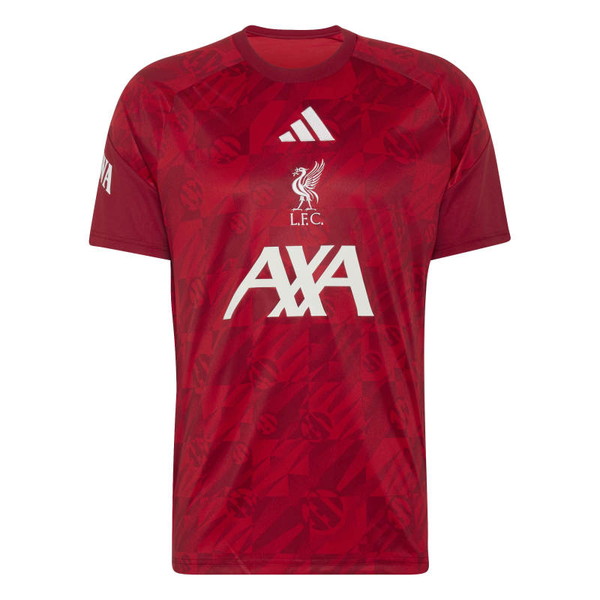 adidas アディダス 26/27 リバプールFC プレマッチシャツ dh227 kb5790 リヴァプール 蹴球 半袖プルオーバー 形づくるお召しもの 赤