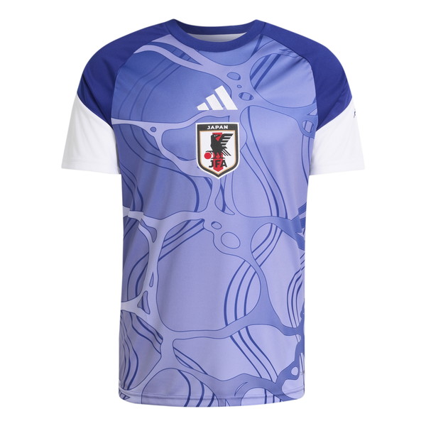 adidas アディダス 蹴球 日本代議員団2026プレマッチジャージー MEN q3127 jz9706 形づくるお召しもの 半袖プルオーバー 白 青
