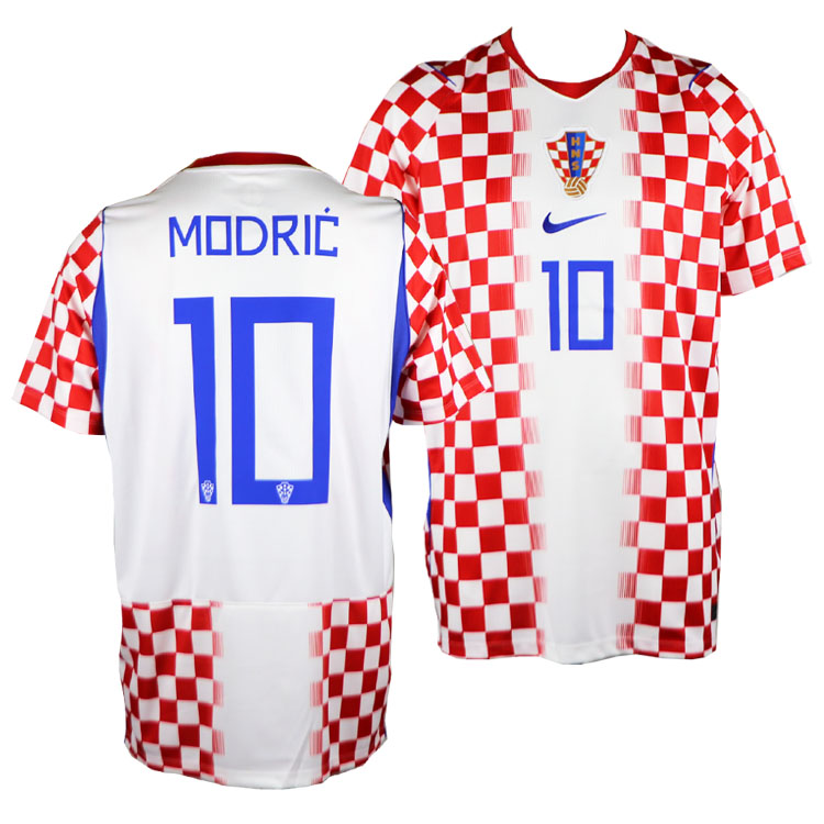 #10 ルカ・モドリッチ NIKE ナイキ クロアチア代表 2026 ホーム レプリカユニフォーム IO8621-100 サッカー 半袖 メンズ マーク付き 白 赤｜レアルスポーツ店