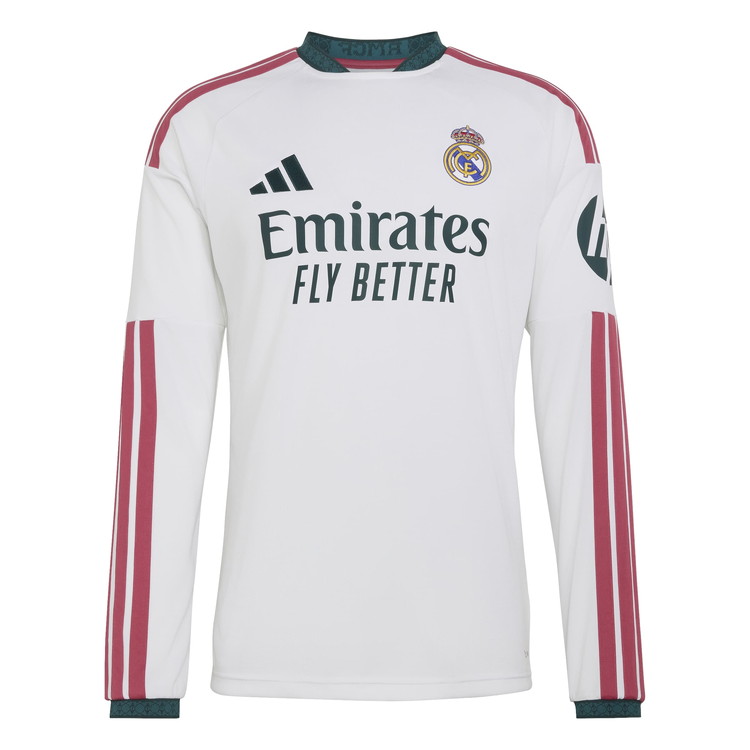 《取っておく 6/17発売》adidas アディダス 26/27 レアルマドリード 老人ホーム 長袖 レプリカユニフォーム 白いこと iv100 キロサイクル3952 力くらべティーシャツ 競技場ティーシャツ
