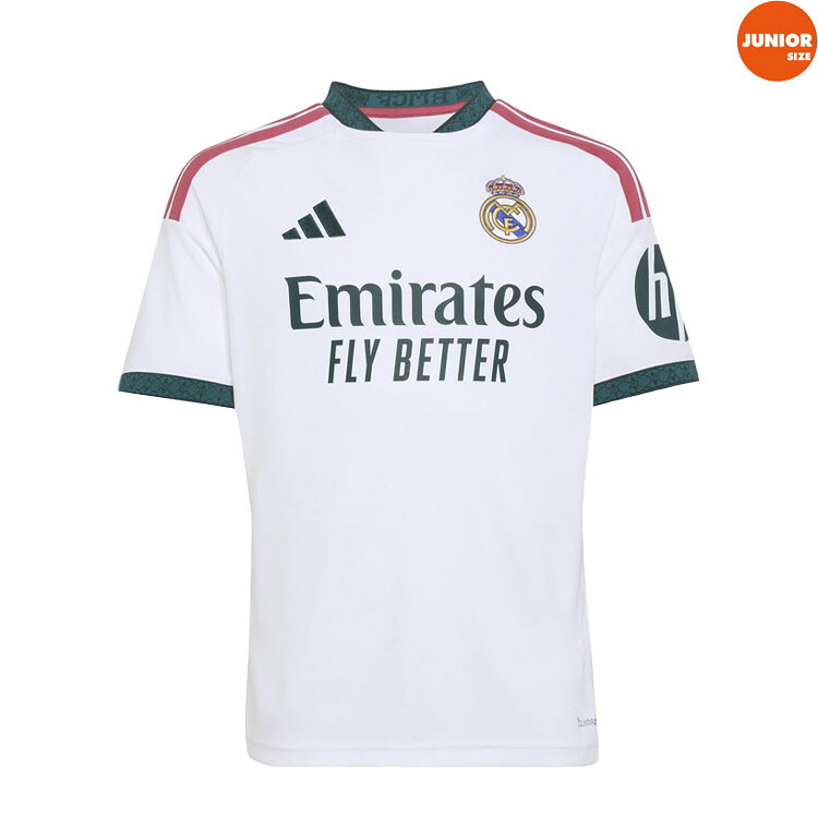 《取っておく 6/17発売》キッズ adidas アディダス 26/27 レアルマドリード 介護ホーム レプリカユニフォーム 白いこと le212 キロサイクル3993 半袖 取り組みプルオーバー 外国で野球クラブ