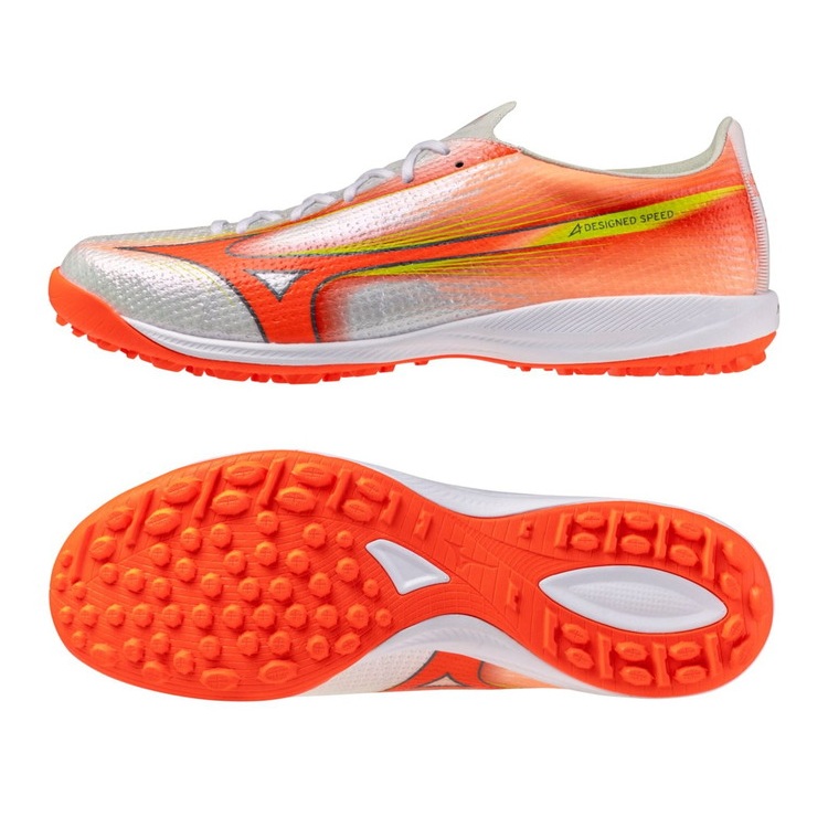 【取っておく6月11日発売】MIZUNO ミズノ ミズノアルファ 3 ELITE AS 白いこと×オレンジ色×黄色 P1GD266254 PRISM WHITE PACK 蹴球 人工芝 土 レアルスポーツ