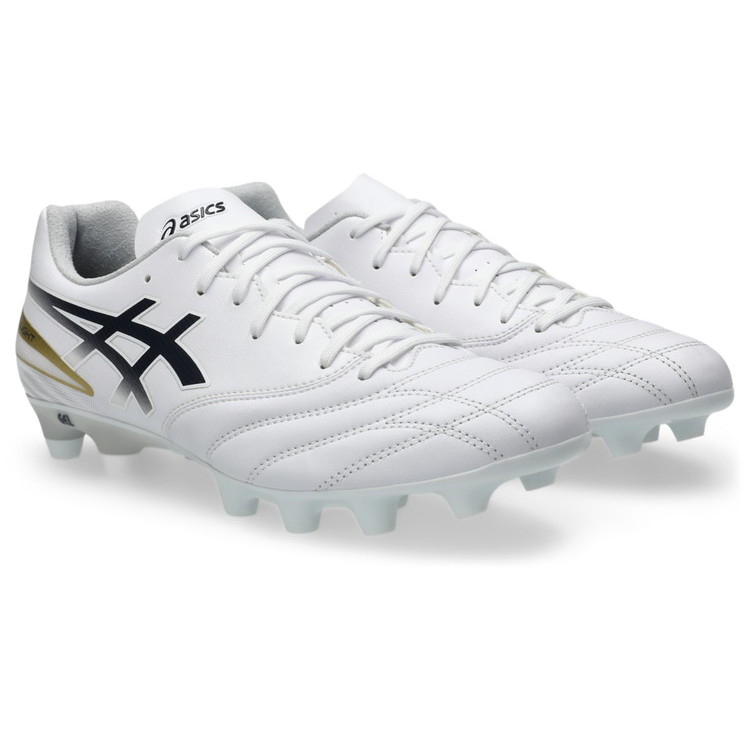 asics アシックス DS LIGHT ADVANCE WHITE/MIDNIGHT 1103A125 103 サッカー スパイク ワイド 幅広 土 人工芝|レアルスポーツ店