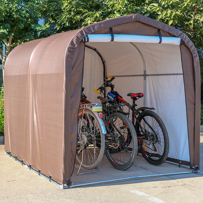 楽天市場】サイクルハウス 3台用 自転車置き場 自転車ガレージ サイクルポート 駐輪所 UVカット 防水 家庭用 自転車 バイク カバー ガレージ  ###サイクルハウスB1803### : リアルシステム１号店