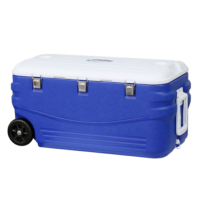 クーラーボックス 100L 大型 大容量 キャスター付き クーラーバッグ クーラーバスケット クーラーBOX 100リットル 冷蔵ボックス アウトドア キャンプ フェス 夏フェス お花見 釣り バーベキュー BBQ 送料無料 ###ボックスFL-C100###