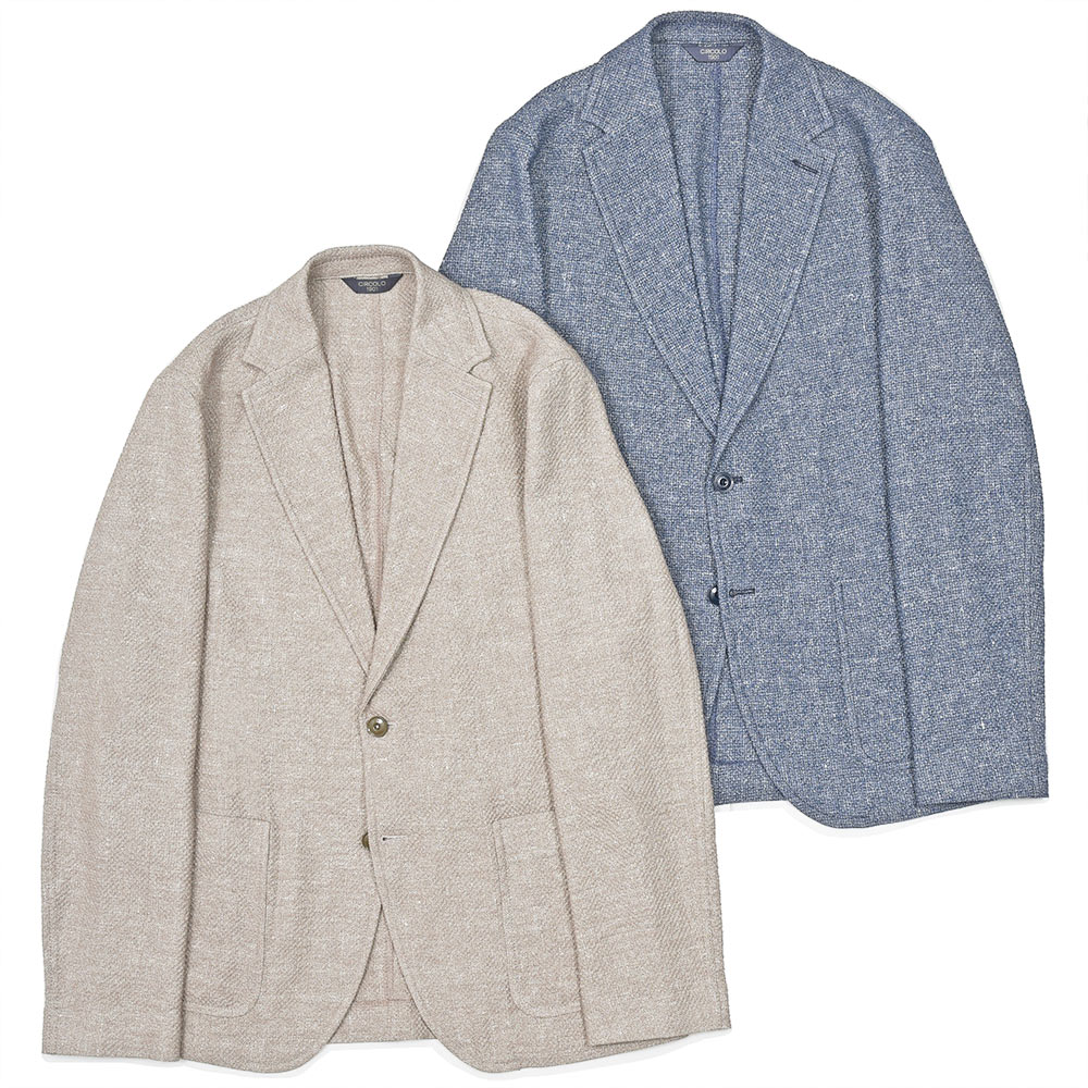 CIRCOLO 1901（チルコロ1901）S.JACKET リネンコットン ストレッチ メランジ シングルシャツジャケット｜ring