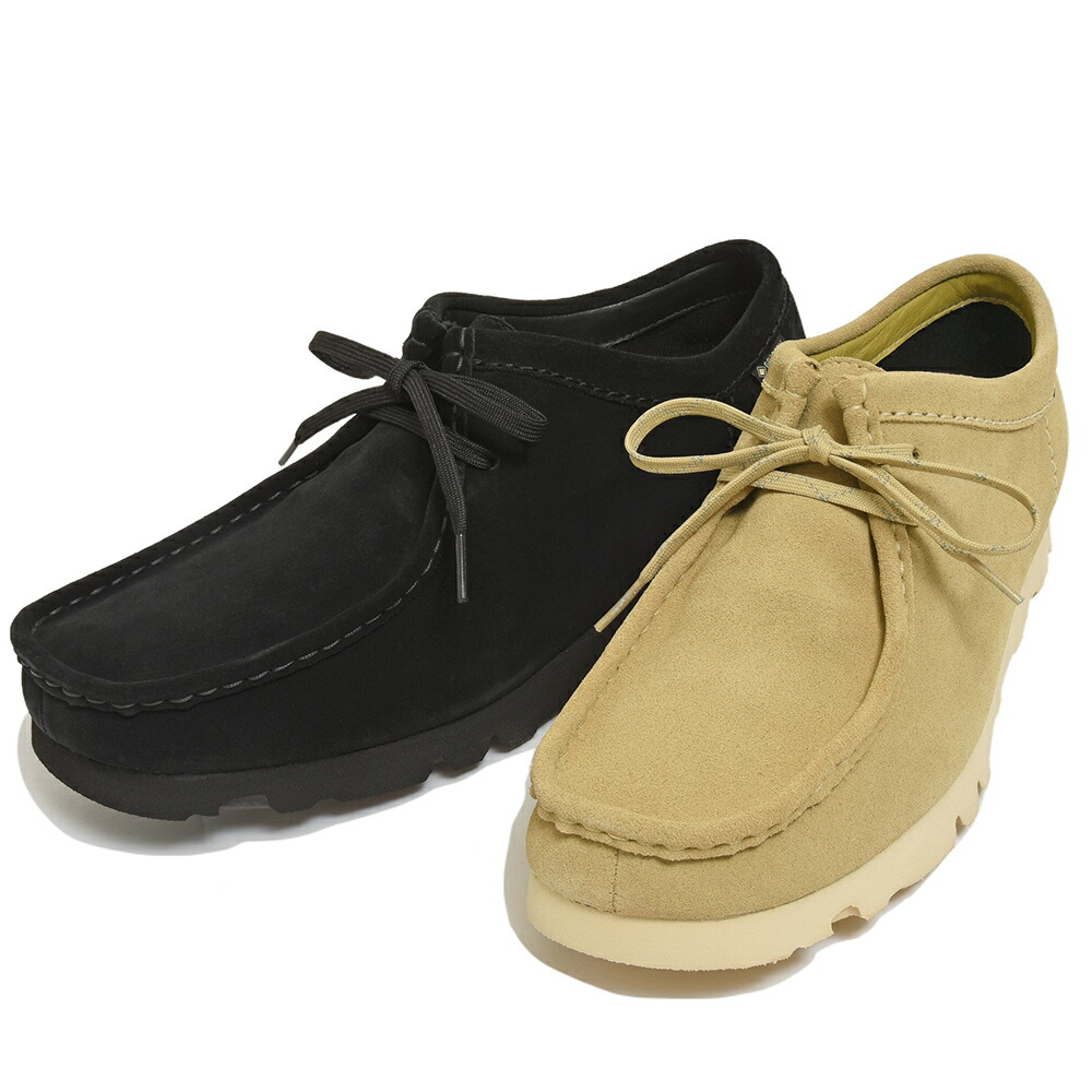 Clarks（クラークス）Wallabee GTX スエードクロス ゴアテックス ヴィブラムソール モカシンシューズ