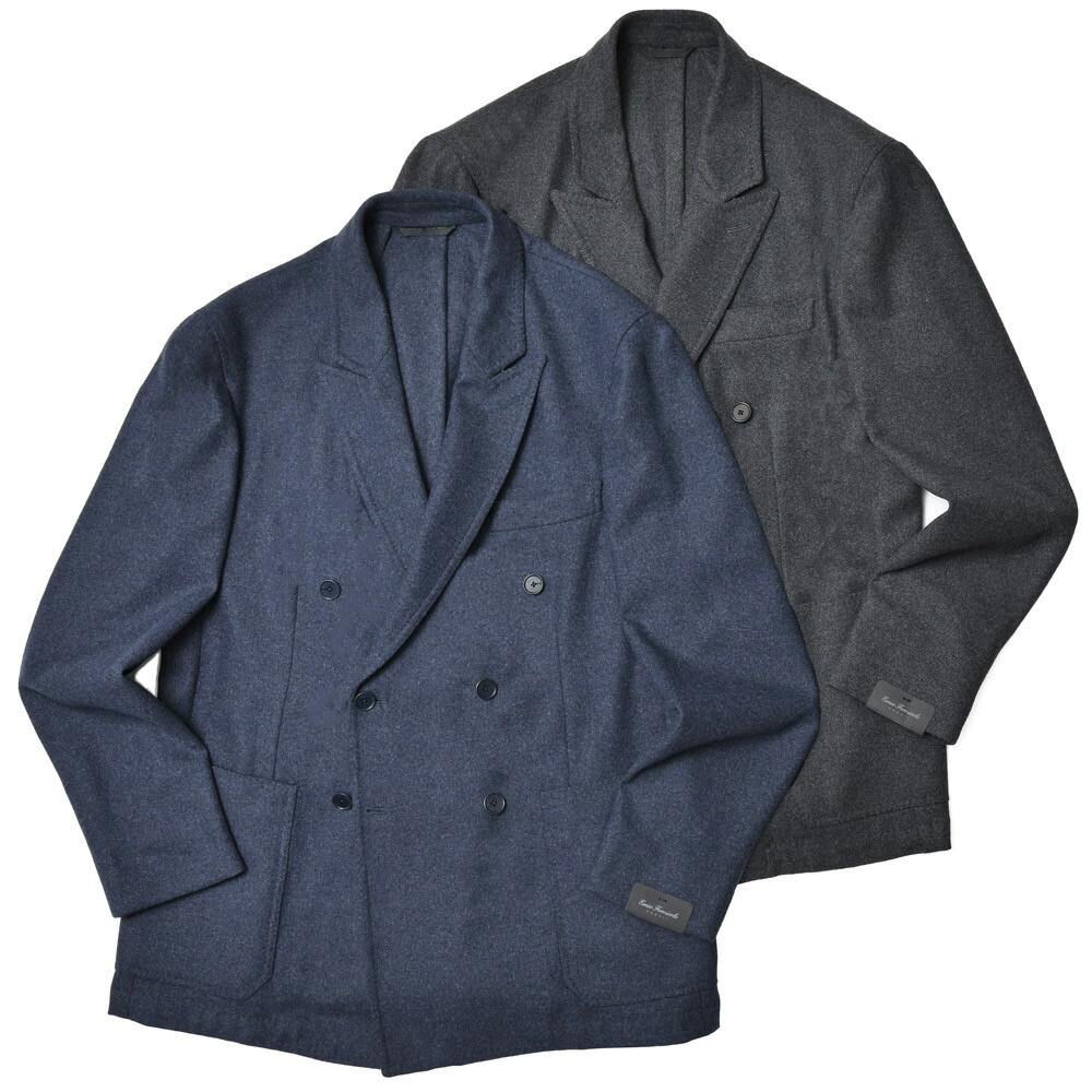 ゆっけ la favola フランネル4Bダブルジャケット la favola