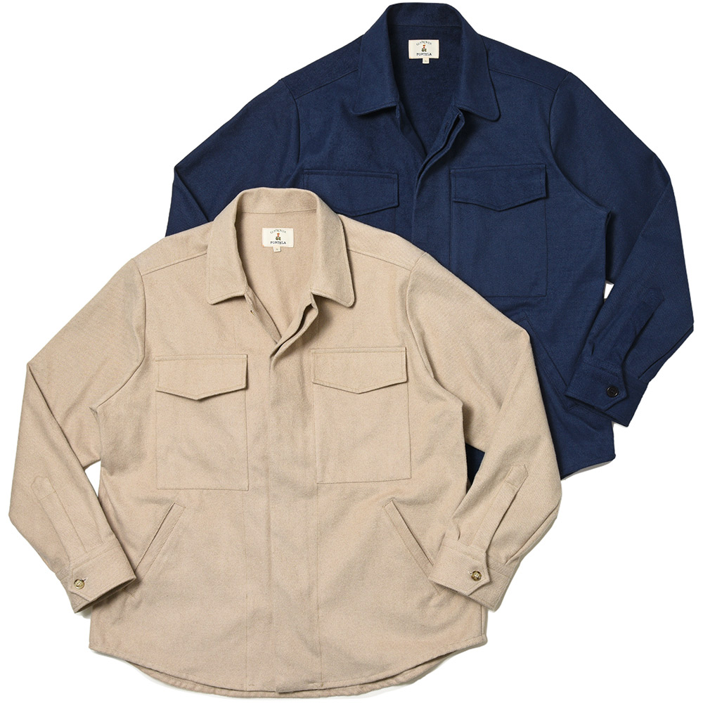 GUY ROVER×FORTELA ギローバー×フォルテラ JOHNSON コットン フランネル シャツブルゾン