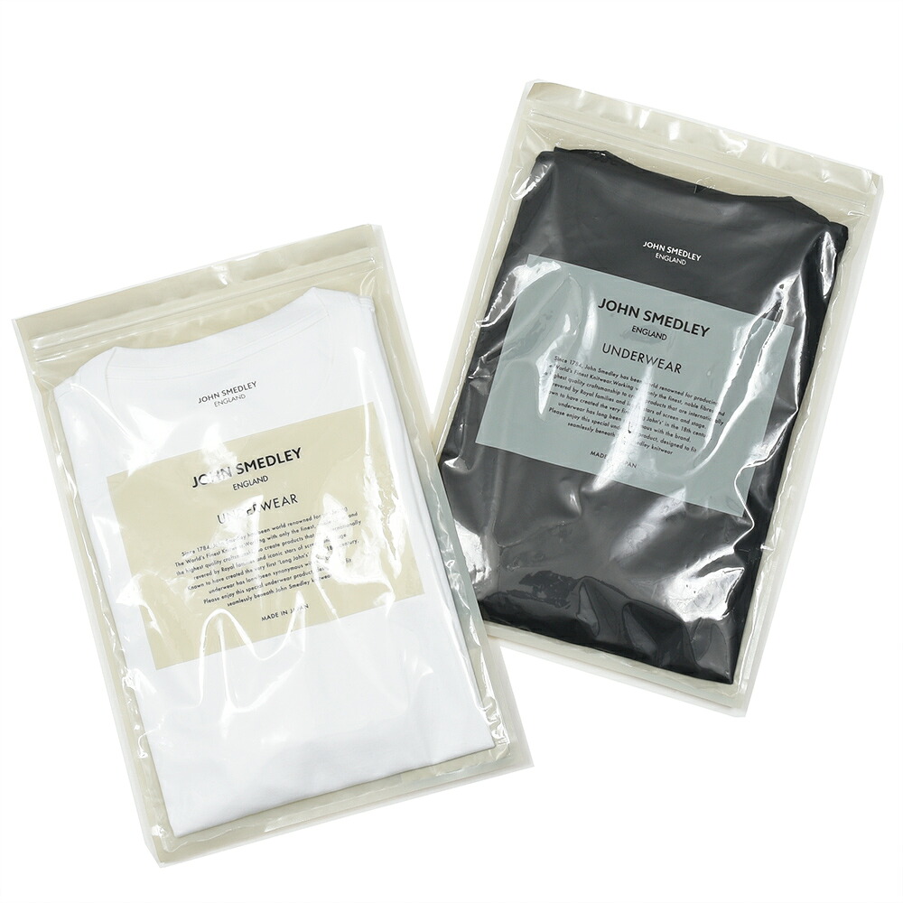 JOHN SMEDLEY ジョンスメドレーコットン 容器に並べるT クルーネックカットソー