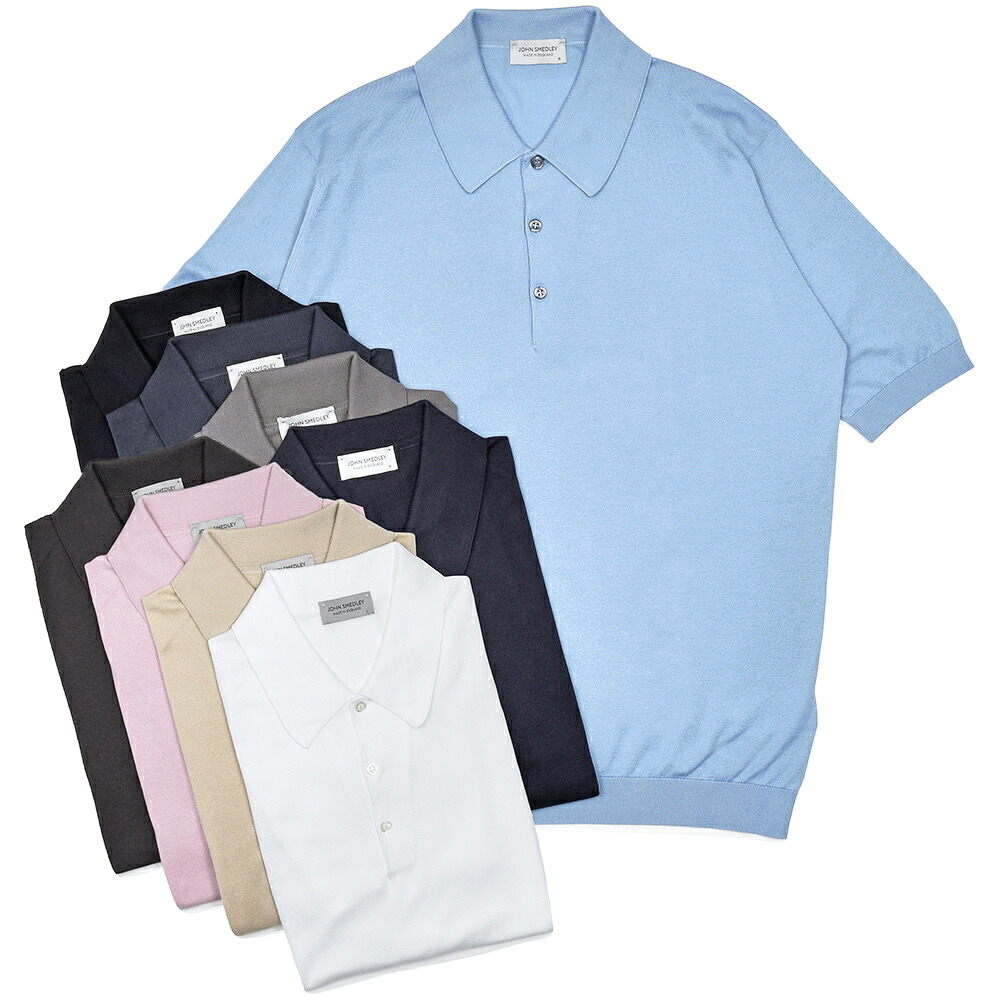 JOHN SMEDLEY ジョンスメドレー ISIS シーアイランドコットン 30ゲージ ニット ポロシャツ EASY FIT