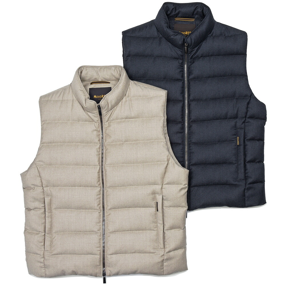 MooRER ムーレー OLIVER-L ウールカシミヤ LoroPiana ダウンベスト