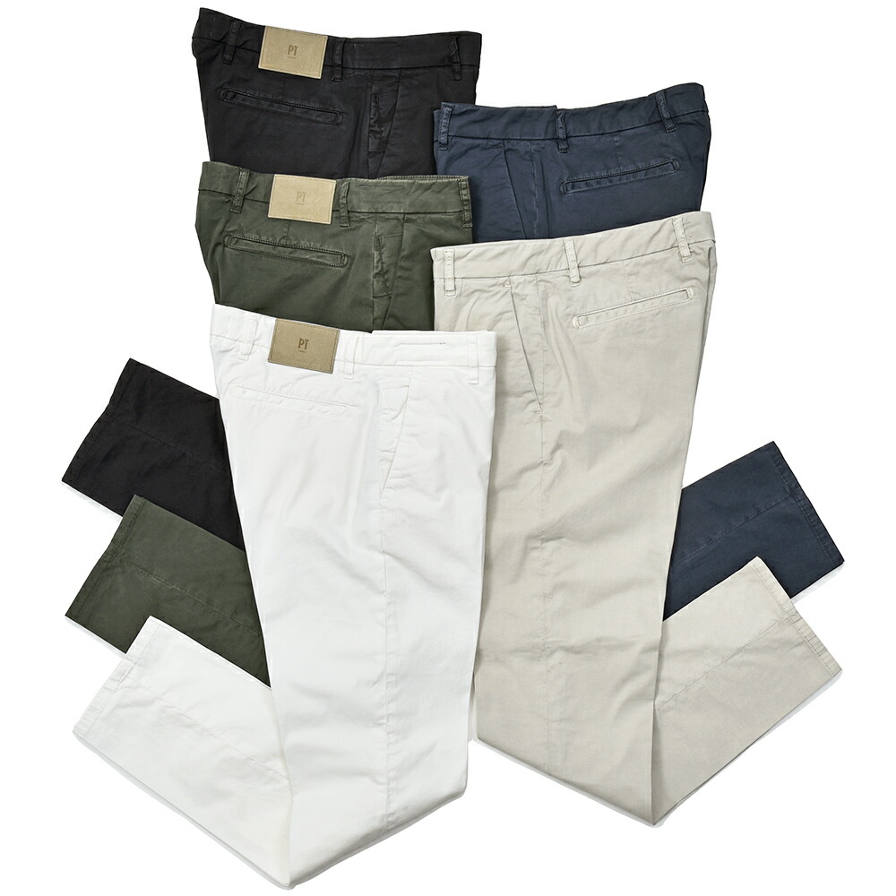 PT TORINO DENIM ピーティートリノデニムring別注 コットン ストレッチ ツイル ガーメントダイ チノスラックス HOUSE/SUPERSLIM FIT/TU78T0｜ring