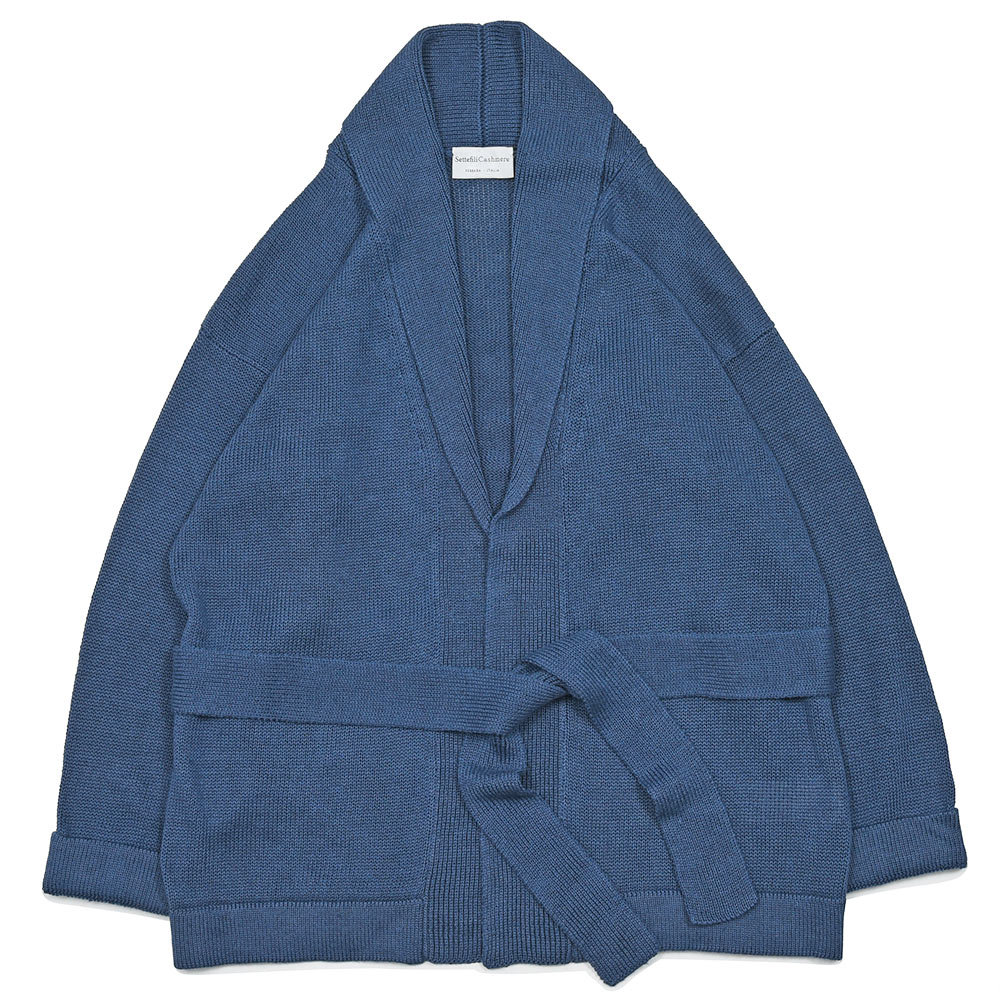 Settefili Cashmere（セッテフィーリ カシミヤ）リネン綿織物 編み物ジレー