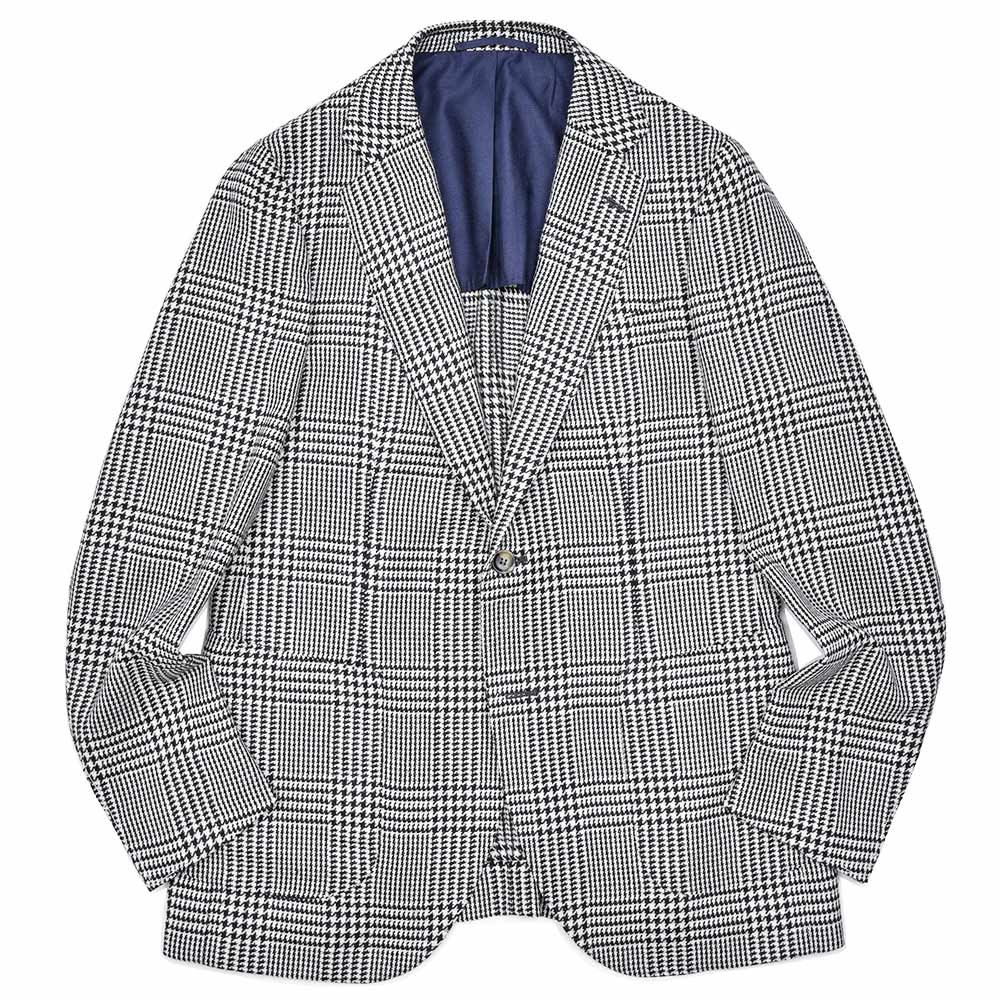 SIPARIO by STILE LATINO シパーリオ バイ スティレ ラティーノFLAVIO ウールアルパカシルク グレンチェック シングル2Bジャケット｜ring 105,875円