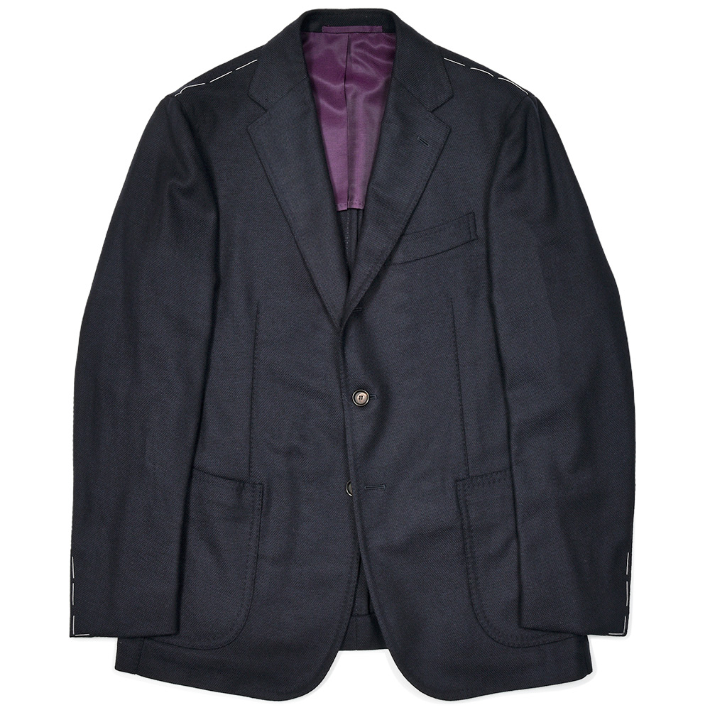 STILE LATINO（スティレ ラティーノ）VINCENZO ウールカシミヤストレッチ ホップサック シングルジャケット｜ring