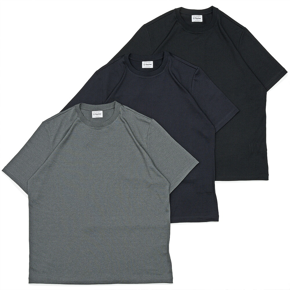 Yonetomi（ヨネトミ）WOOL SILK DRESS T-SHIRT 羊毛地絹 クルーネックカットソー