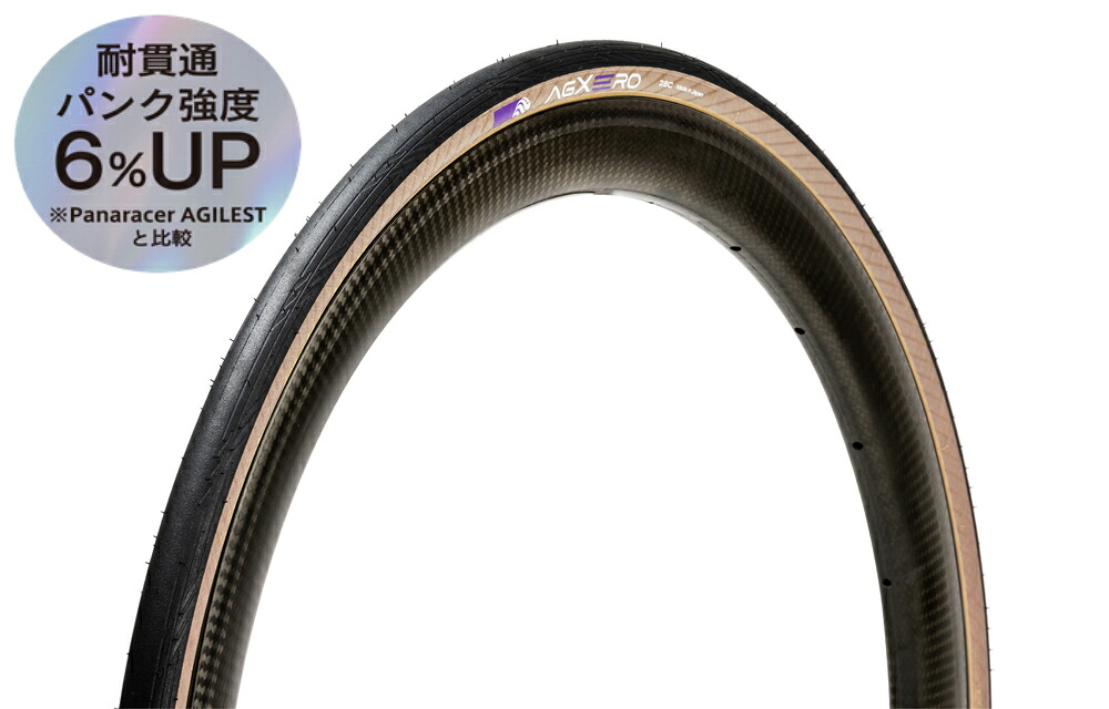 Panaracer パナレーサー タイヤ AGXERO エージーゼロ 700X25C ブラック/アンバー F725-AGX-AX