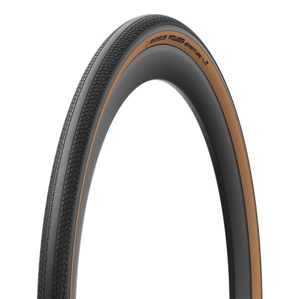 MICHELIN ミシュラン POWER ADVENTURE TLR CLASSIC パワーアドベンチャー チューブレスレディ タイヤ 700X36C クラシック|FIND SHOP 店