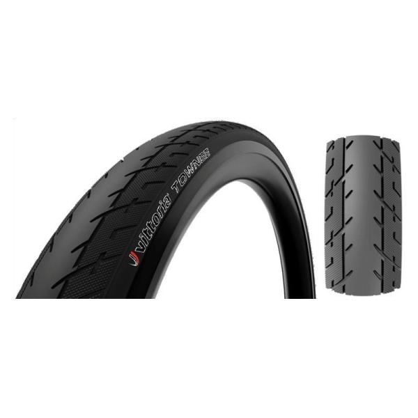 2本セット Vittoria ヴィットリア TOWNEE タウニー フォールディングタイヤ 26×1.75 オールブラック
