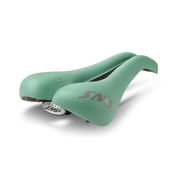 SELLE SMP セッレエスエムピー サドル TRK 並み並み 坐骨幅が狭め～判定基準の馬乗り向け ライトグリーンつや消し