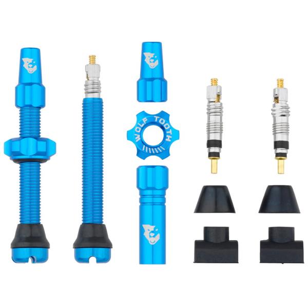 WOLF TOOTH ウルフトゥース Tubeless Valve Stem Kit チューブレスバルブ ステムキット 44mm ブルー