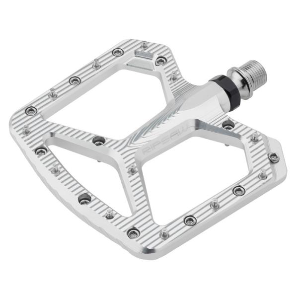 WOLF TOOTH ウルフトゥース Ripsaw Pedal リプソー 軽さ 大型プラットホームペダル 置き目しろがね色