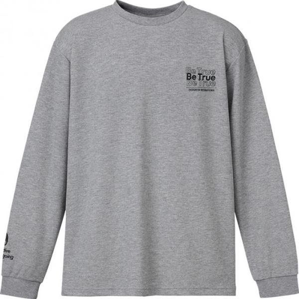 EVERGREEN エバーグリーン B-TRUE ドライミックスロングTシャツ タイプ1 LL グレー